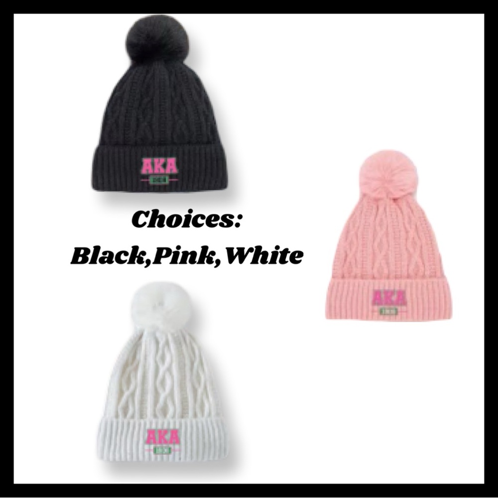 (New in package) AKA Women’s Pom Pom Beanie